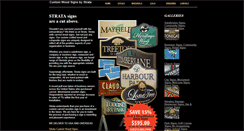 Desktop Screenshot of customoutdoorwoodensigns.com